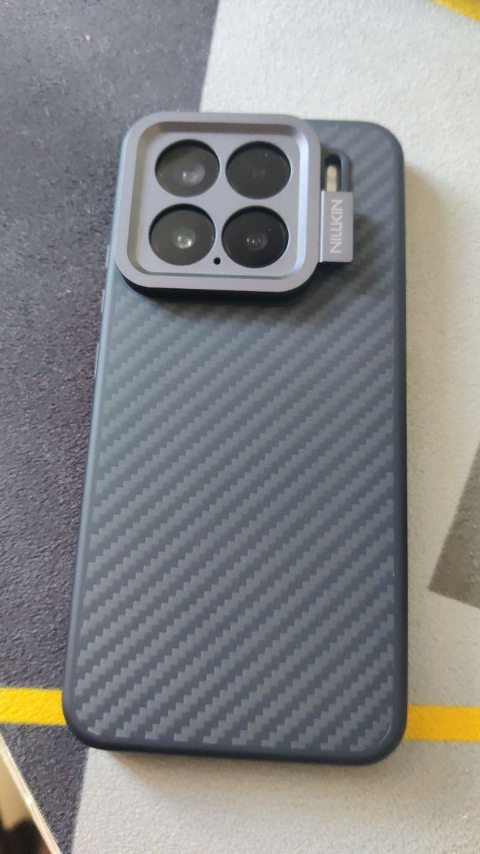 Nillkin Fiber Series Back Cover Aramid Fiber / Σιλικόνης 0.5mm Μαύρο (Xiaomi 15)