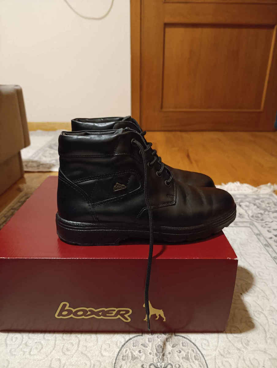 Leather Black Men's Boots
