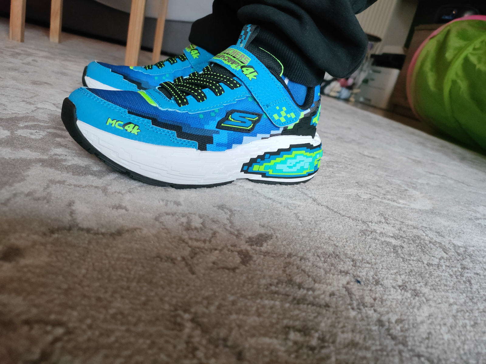 Mega-craft 4K Παιδικά Sneakers με Σκρατς Μπλε
