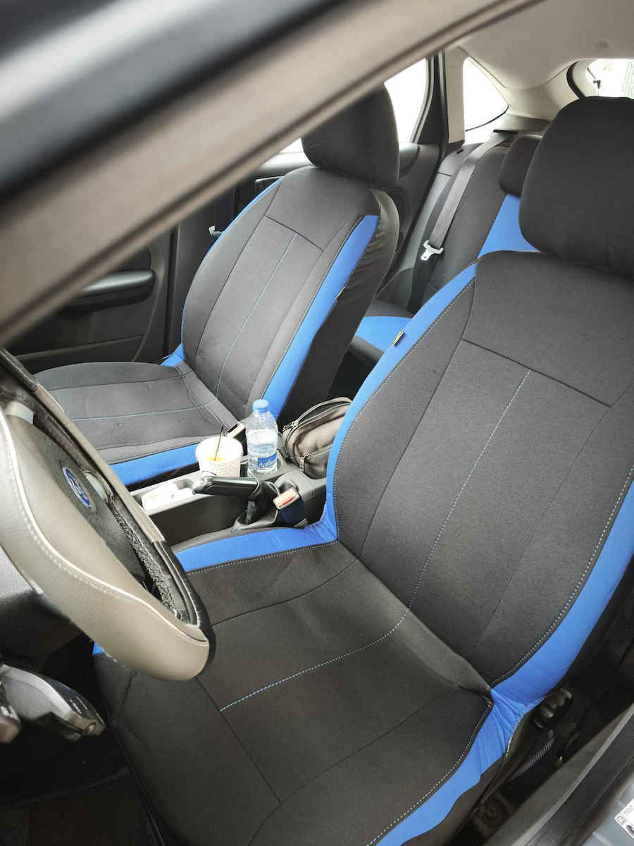 Smartic Set Autositzlehnen 9Stück Blau / Gray