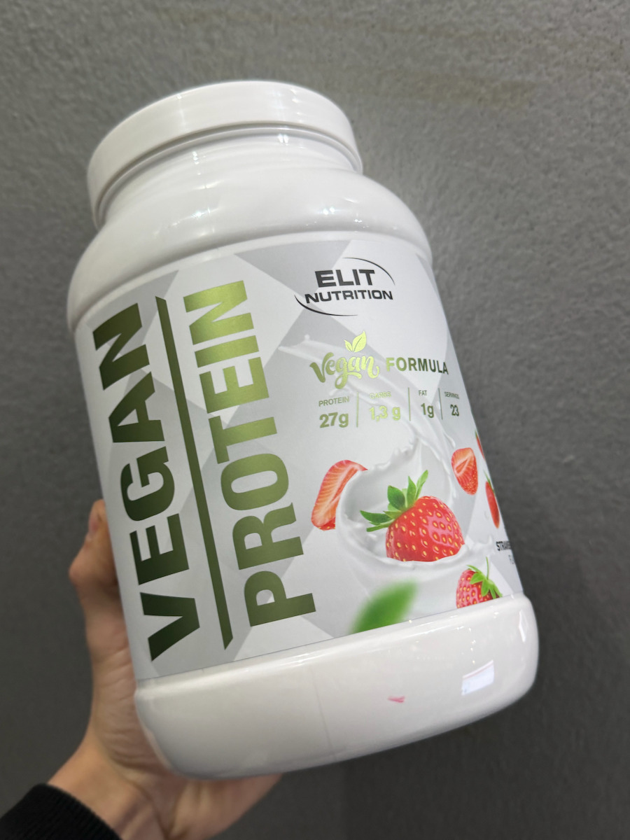 Elit Nutrition Vegan Protein Πρωτεΐνη Ορού Γάλακτος Χωρίς Λακτόζη με Γεύση Strawberry Fruit 750gr