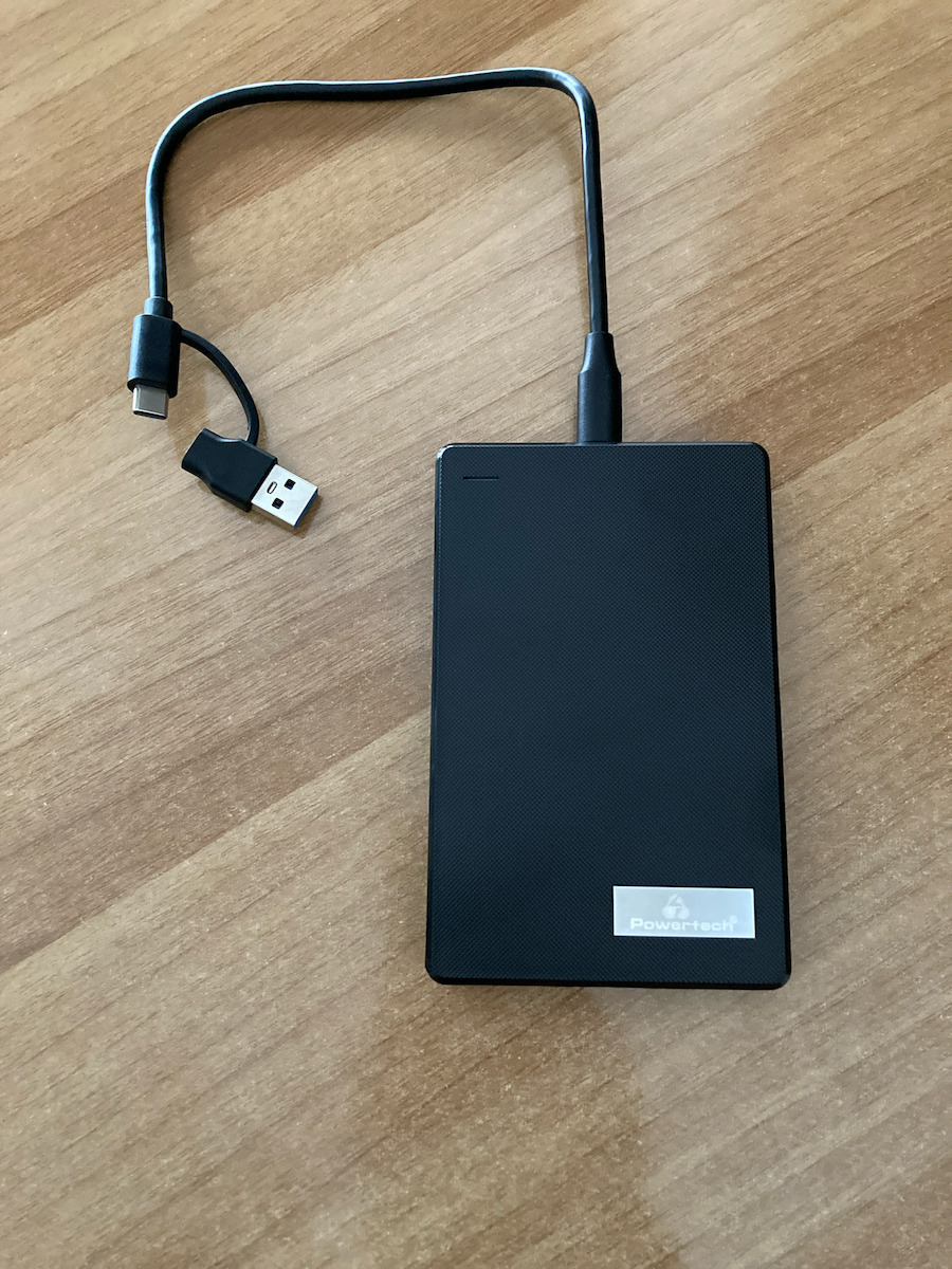 Powertech Case for Hard Drive 2.5" SATA III with Connection USB 3.2