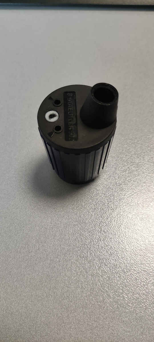 Staedtler Mars 502 Plastic Pencil Sharpener Blue Barrel
