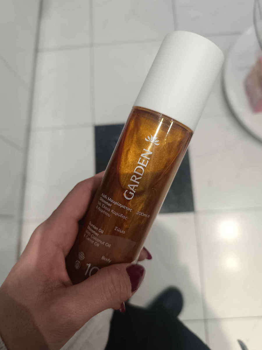 Garden Suntan Oil Shimmer Αντηλιακό Λάδι Σώματος SPF10 200ml