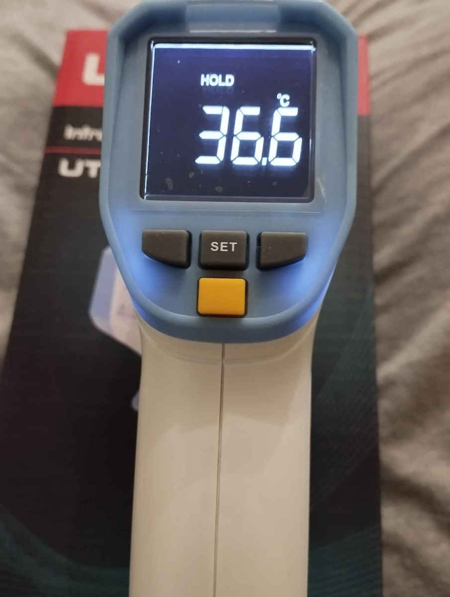 Uni-T Infrarot Stirnthermometer Hellblau UT305H