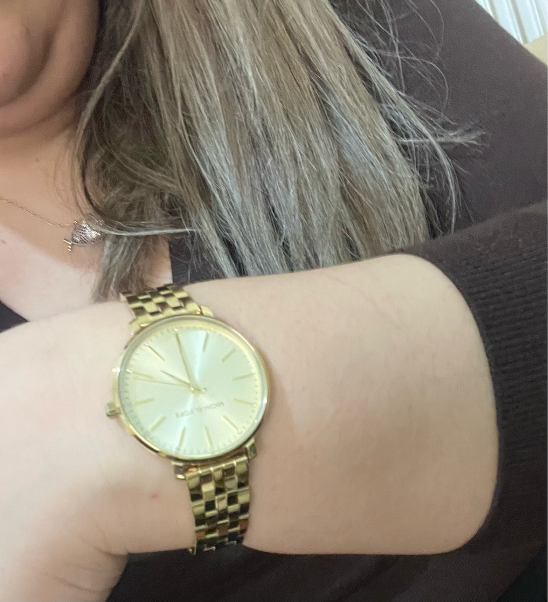 Michael Kors Pyper Women's Watch with Gold Metal Bracelet