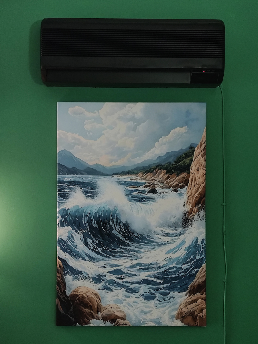 Meereswelle – Gemälde Leinwand 100 x 67 cm