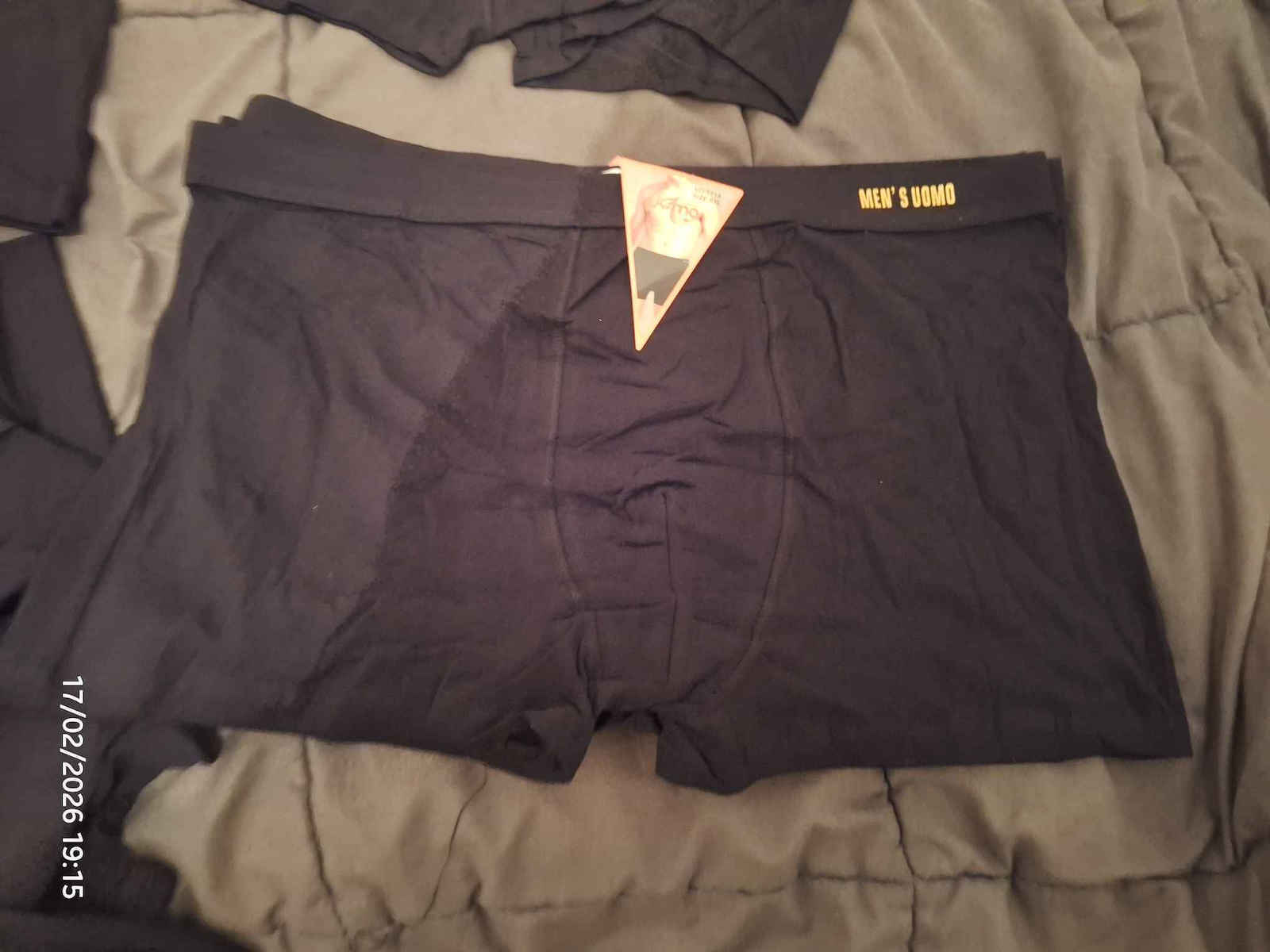 2828 Men's Boxers Black 12Pack
