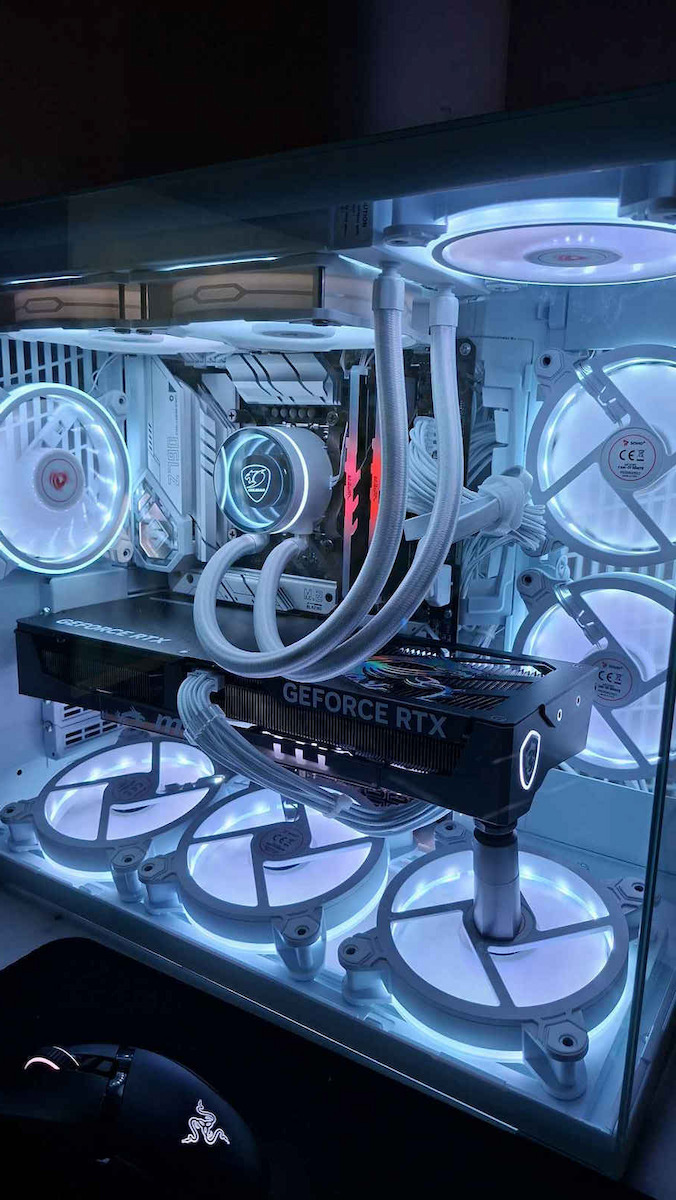 Cougar Poseidon Elite Υδρόψυξη AIO CPU με 2 Ανεμιστήρες 120mm και ARGB Φωτισμό Λευκή