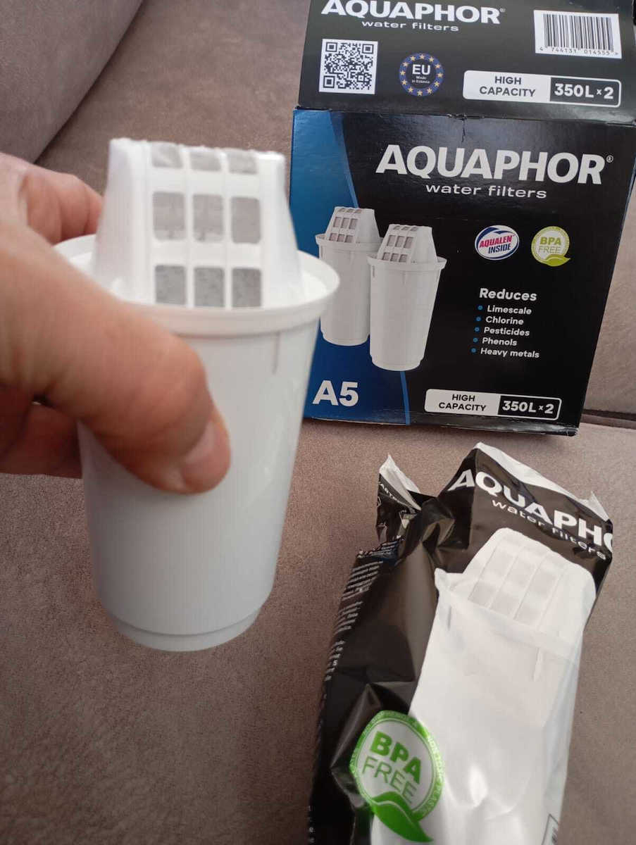 Aquaphor Ανταλλακτικό Φίλτρο Νερού για Κανάτα από Ενεργό Άνθρακα A5 4τμχ