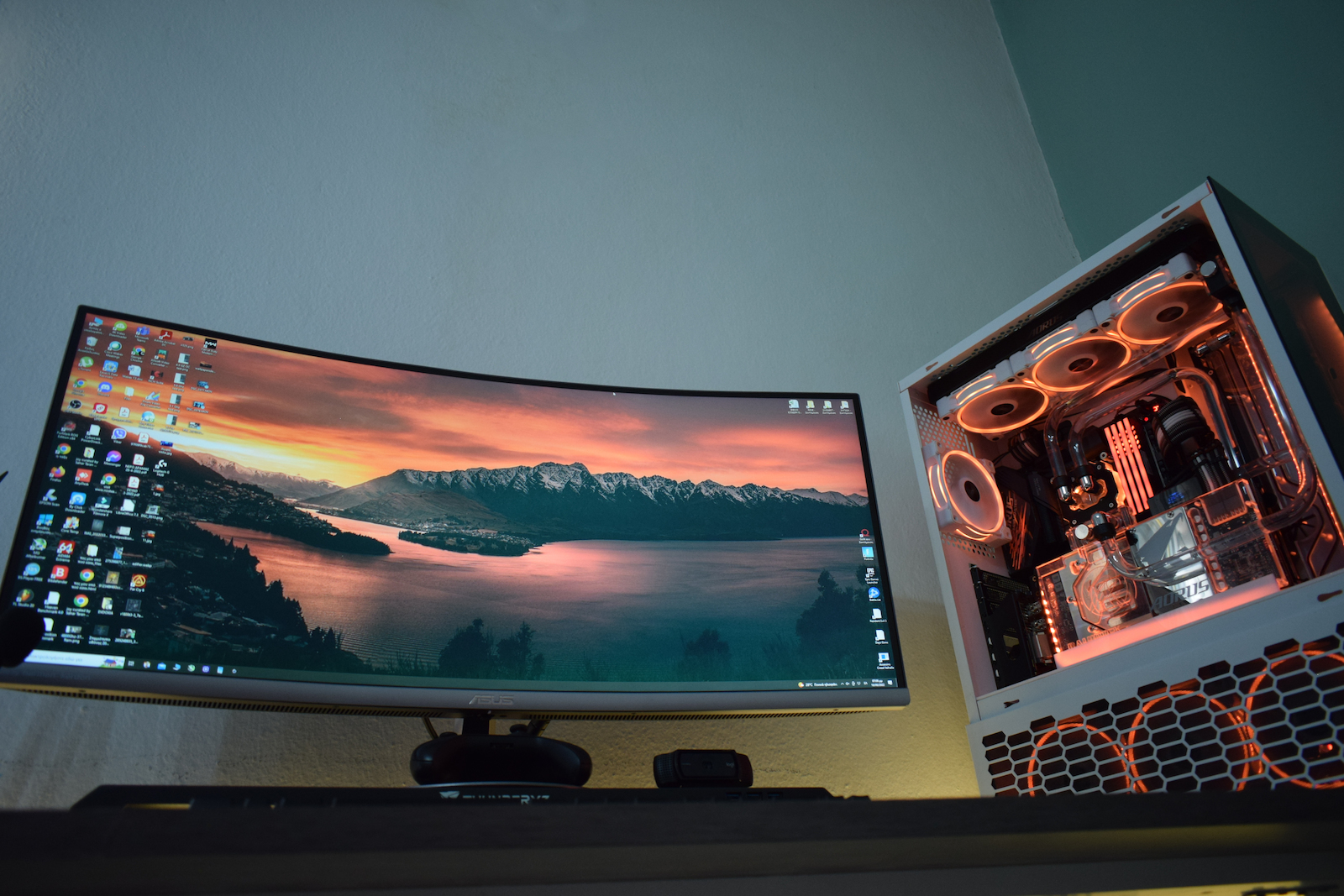 Asus Designo Curve MX34VQ Ultrawide VA Curved Gaming Monitor 34" QHD 3440x1440 με Χρόνο Απόκρισης 4ms GTG