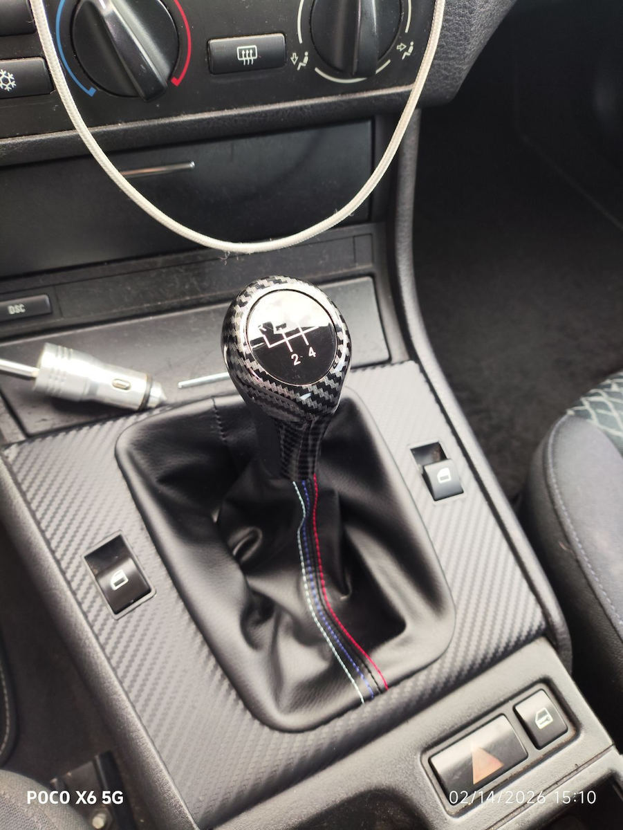 NTY Shift Knob Carbon 3 E46/E60/E61/E62 for BMW E46 BMW black GZBBM004