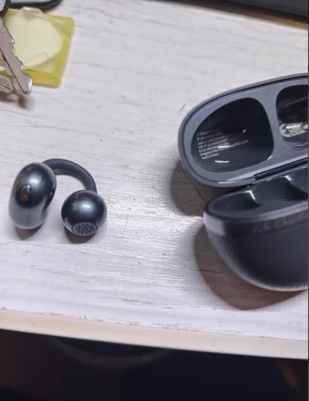 QCY Crossky C50 Open Ear Bluetooth Handsfree Ακουστικά με Αντοχή στον Ιδρώτα και Θήκη Φόρτισης Γκρι