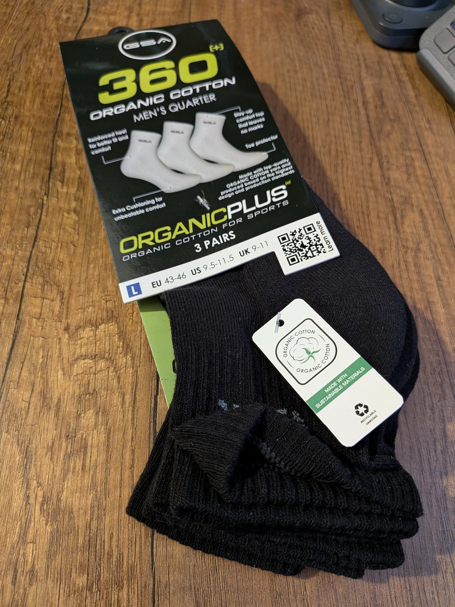 GSA Sports Socks Black 3 Pairs