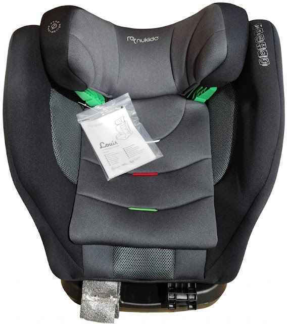 Nukido Louis Scaun Auto pentru Copii i-Size cu Isofix Negru 15-36 kg