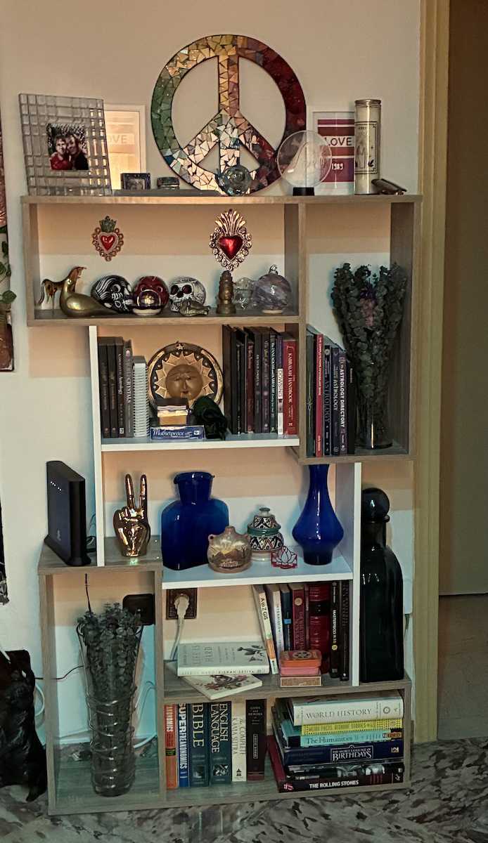 Bookcase Shay White 85x22x140cm
