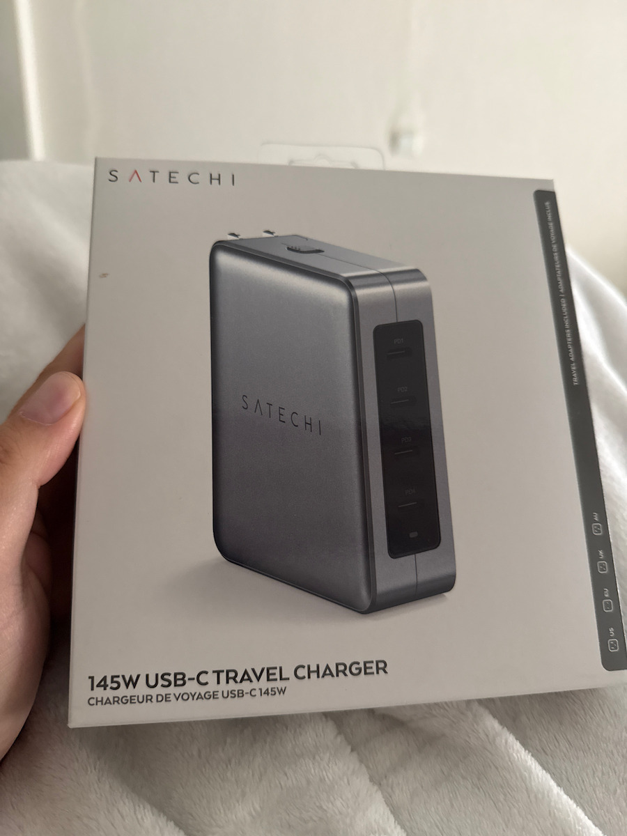 Satechi Βάση Φόρτισης GaN με 4 Θύρες USB-C και Καλώδιο USB-C 145W Power Delivery σε Γκρι χρώμα (ST-W145GTM)