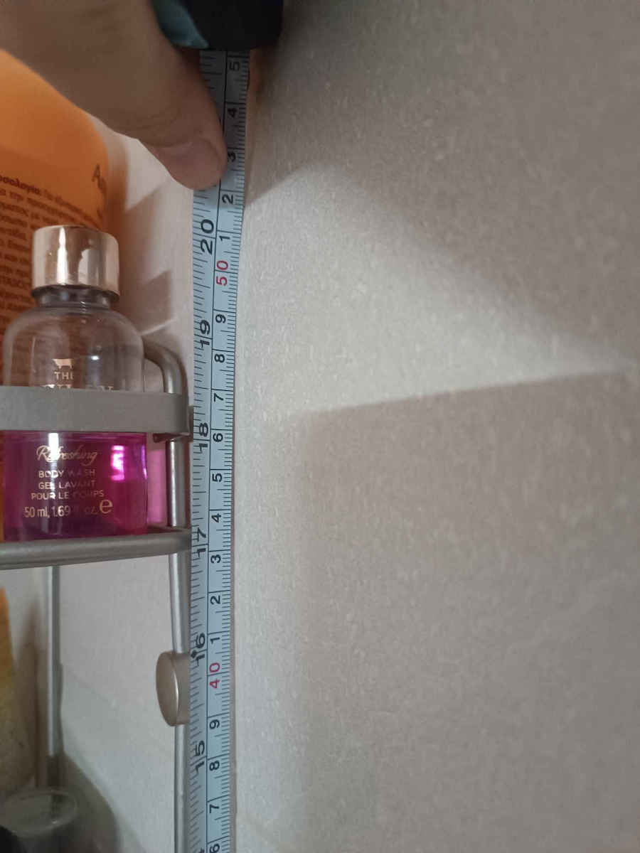 Viosarp Επιτοίχια Ραφιέρα Μπάνιου Inox με 3 Ράφια 10x10x35cm Ασημί