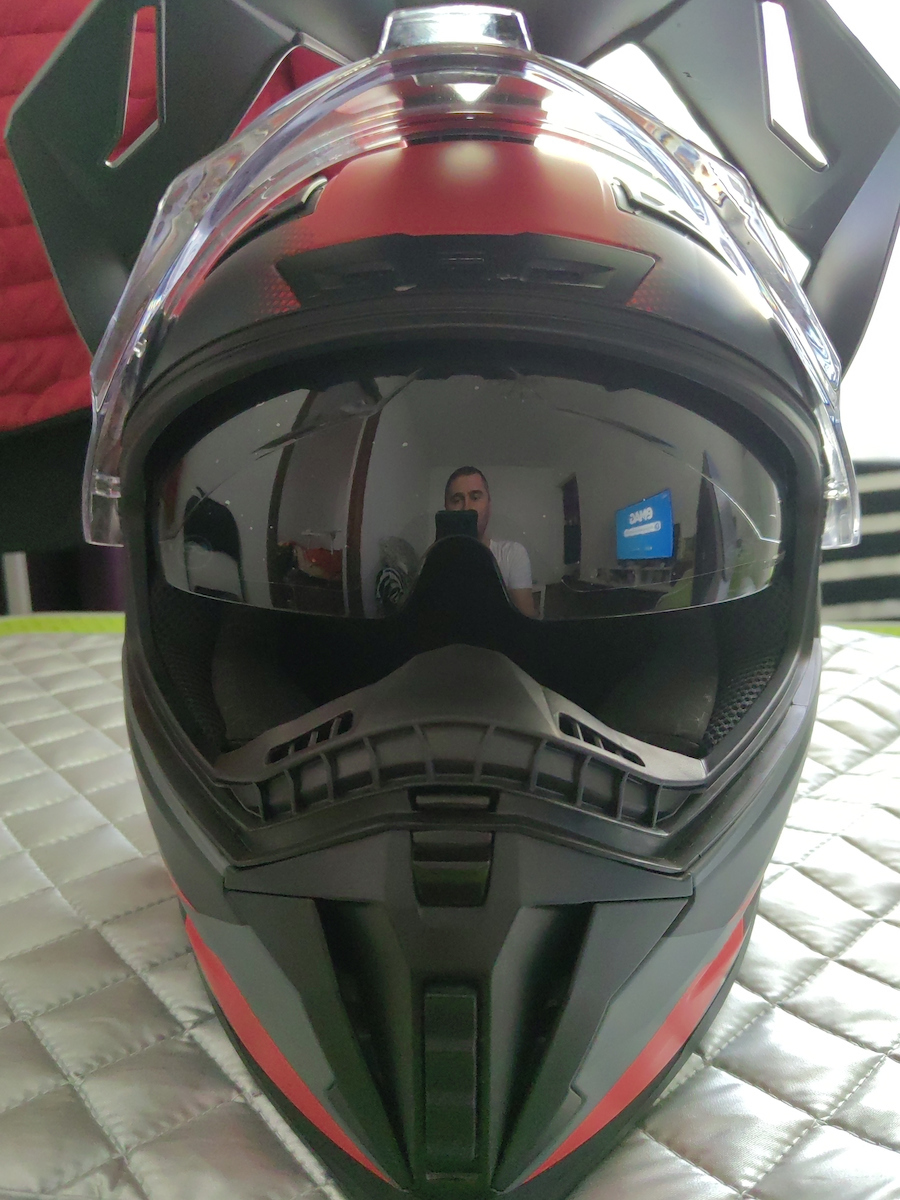 Pilot Atacama SV Green / Grey Motorcycle Helmet Full Face ECE 22.06 1550gr with Pinlock and Sunvisor