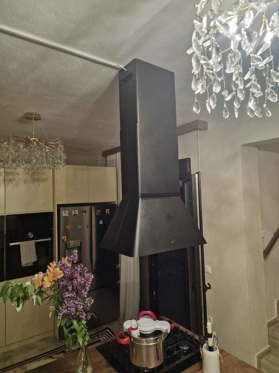 Elica Ikona BL MAT/A/60 Островен аспиратор 60см Черен