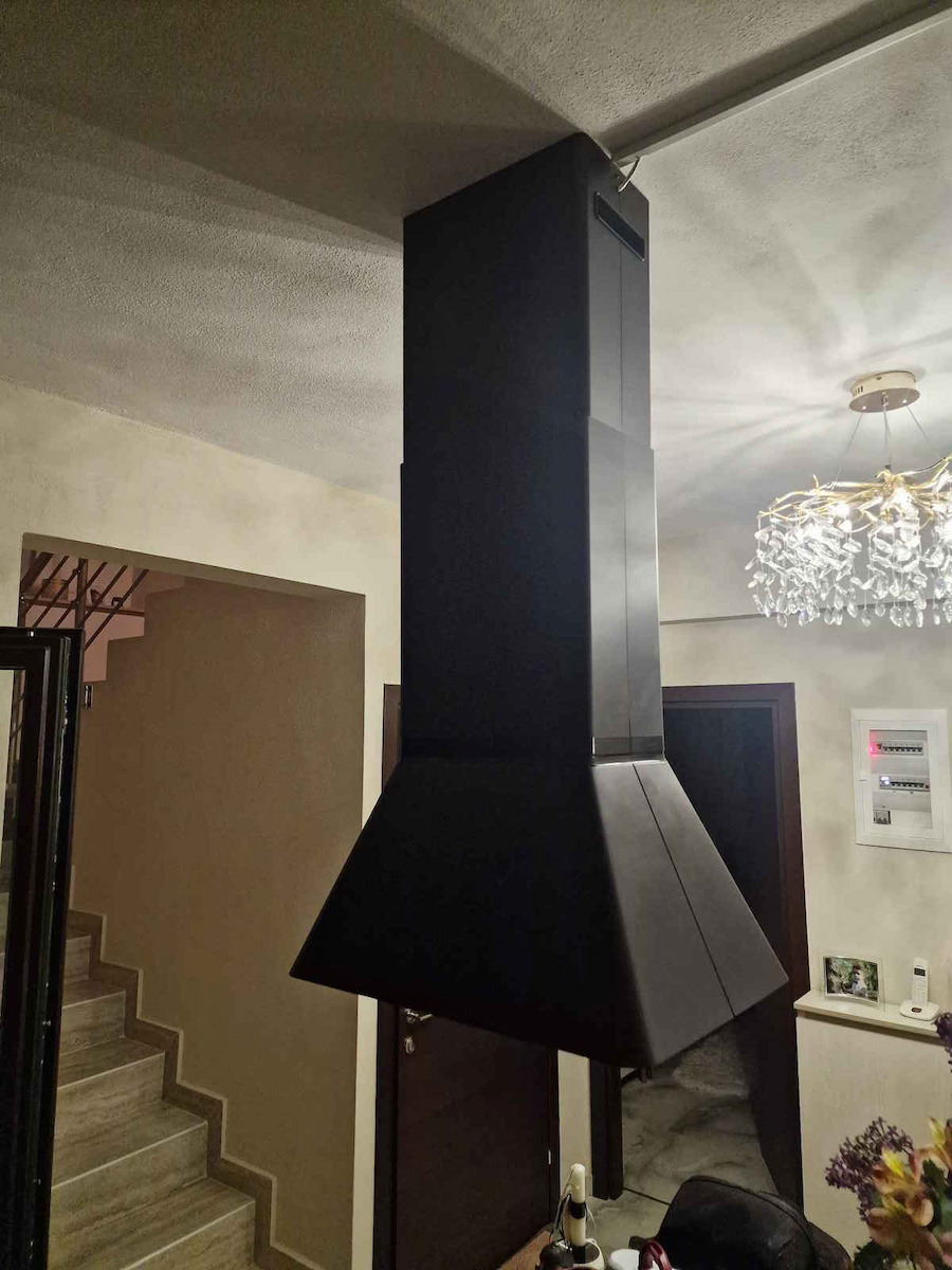 Elica Ikona BL MAT/A/60 Островен аспиратор 60см Черен