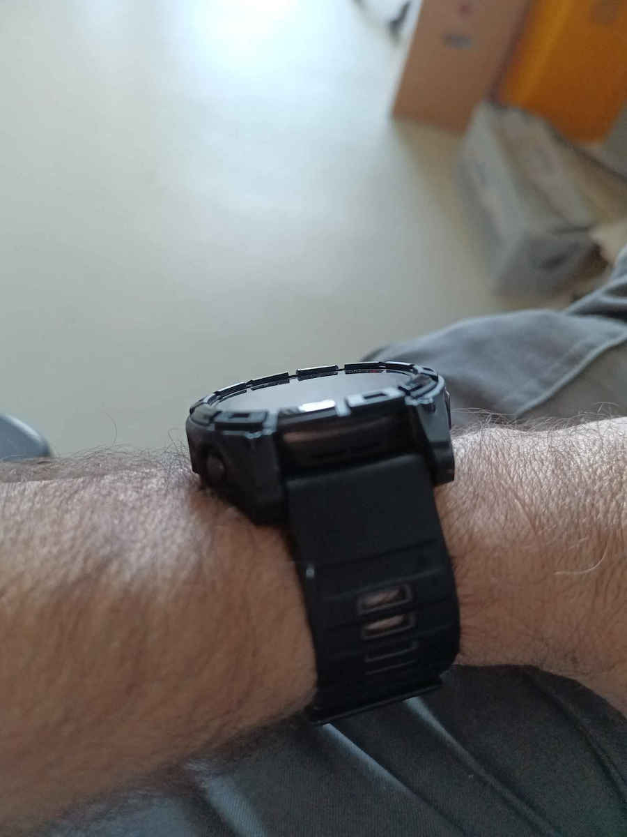 Tech-Protect Defense Plastic Case in Black color for Garmin Fenix 8 (51 mm)