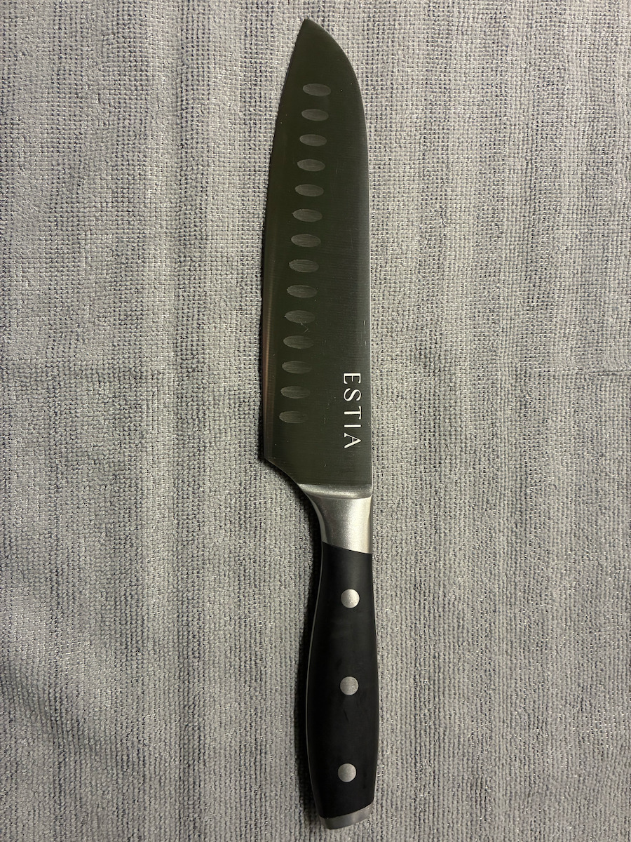 Estia Butcher Messer Santoku aus rostfreiem Stahl 20cm