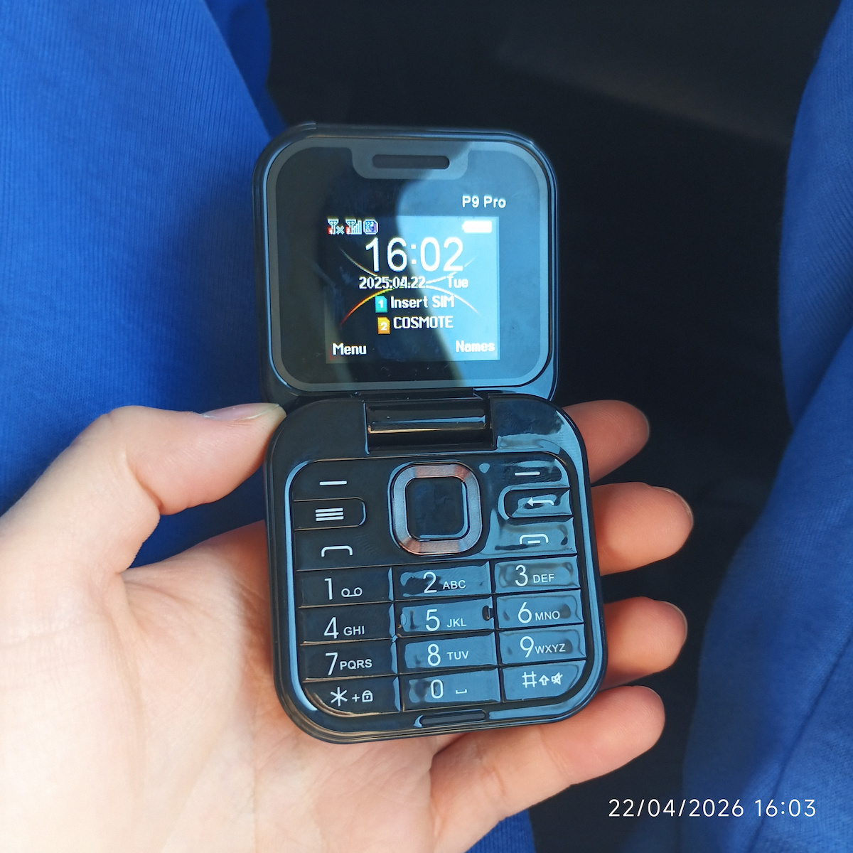 Andowl P9 Pro Dual SIM Κινητό με Κουμπιά (Αγγλικά) Μαύρο