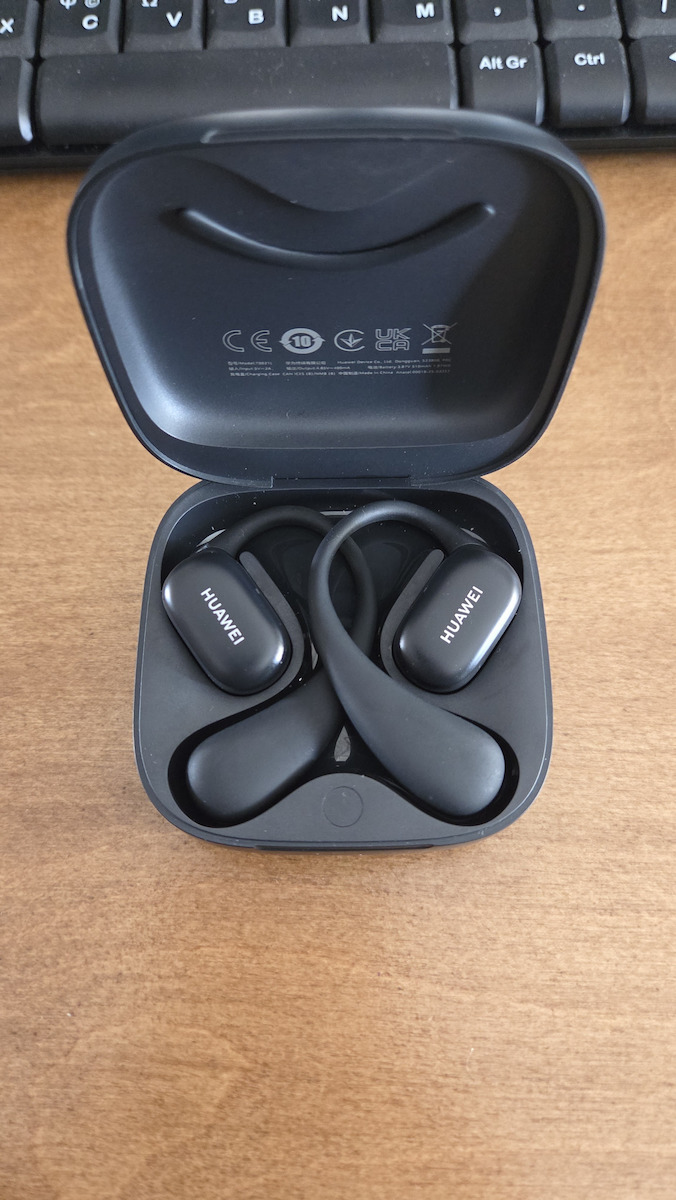 Huawei FreeArc Open Ear Bluetooth Handsfree Căști cu Rezistență la Transpirație și Carcasă de Încărcare Verde