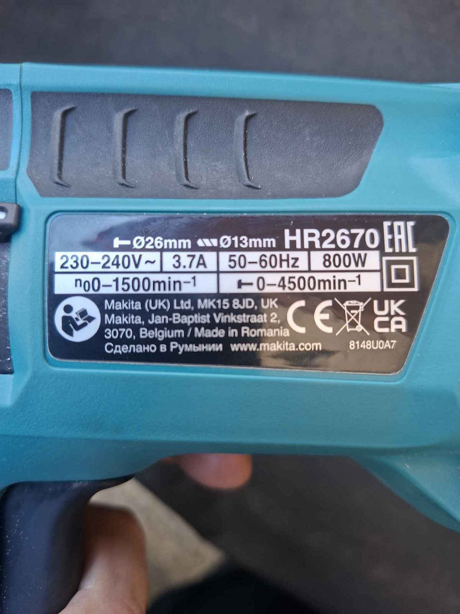 Makita Demolition Hammer Electric 800W