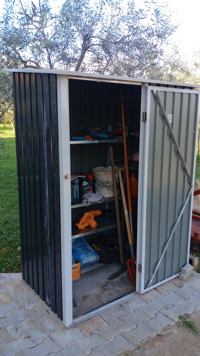 Depozit de Grădină Metalic Galvanizat Joy Gri M1.43xL0.89xÎ1.86m