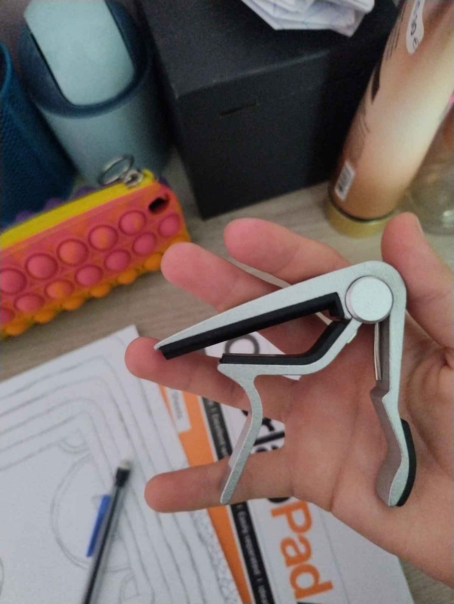 FZone Metallic Trigger Capo for Bass FC-71 Silver