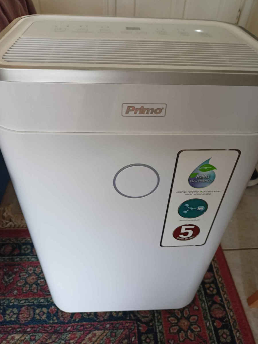 Primo PRDH-45007 Dehumidifier with Compressor and Ionizer 20lt