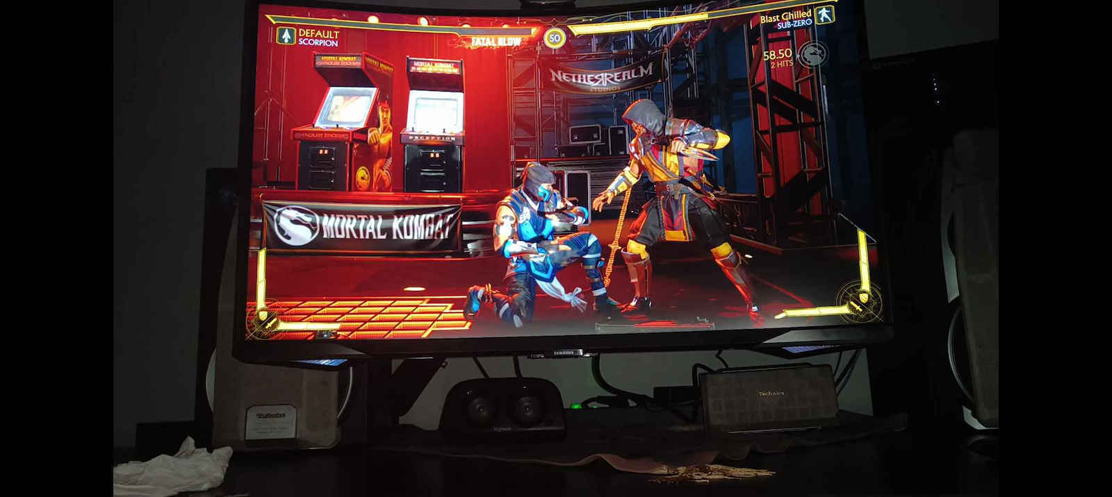 Samsung Odyssey Neo G7 G75NB VA HDR Curved Gaming Monitor 32" 4K 3840x2160 165Hz με Χρόνο Απόκρισης 1ms GTG