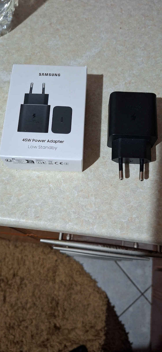Samsung Charger Without Cable with USB-C Port 45W Power Delivery / Quick Charge 2.0 Blacks (EP-T4511NBEGEU)