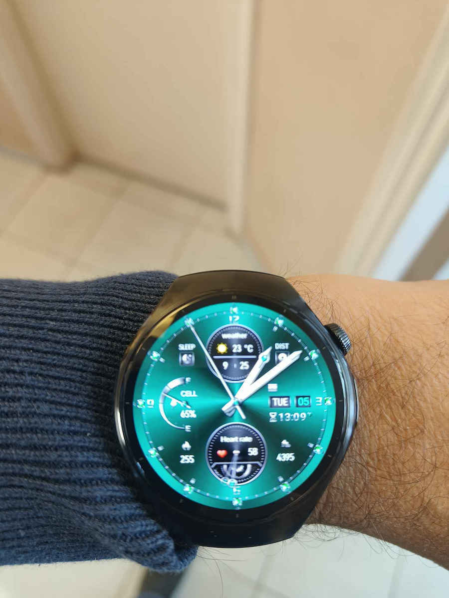 Huawei Watch 5 Stainless Steel 46mm Waterproof with eSIM and Heart Rate Monitor (Black)