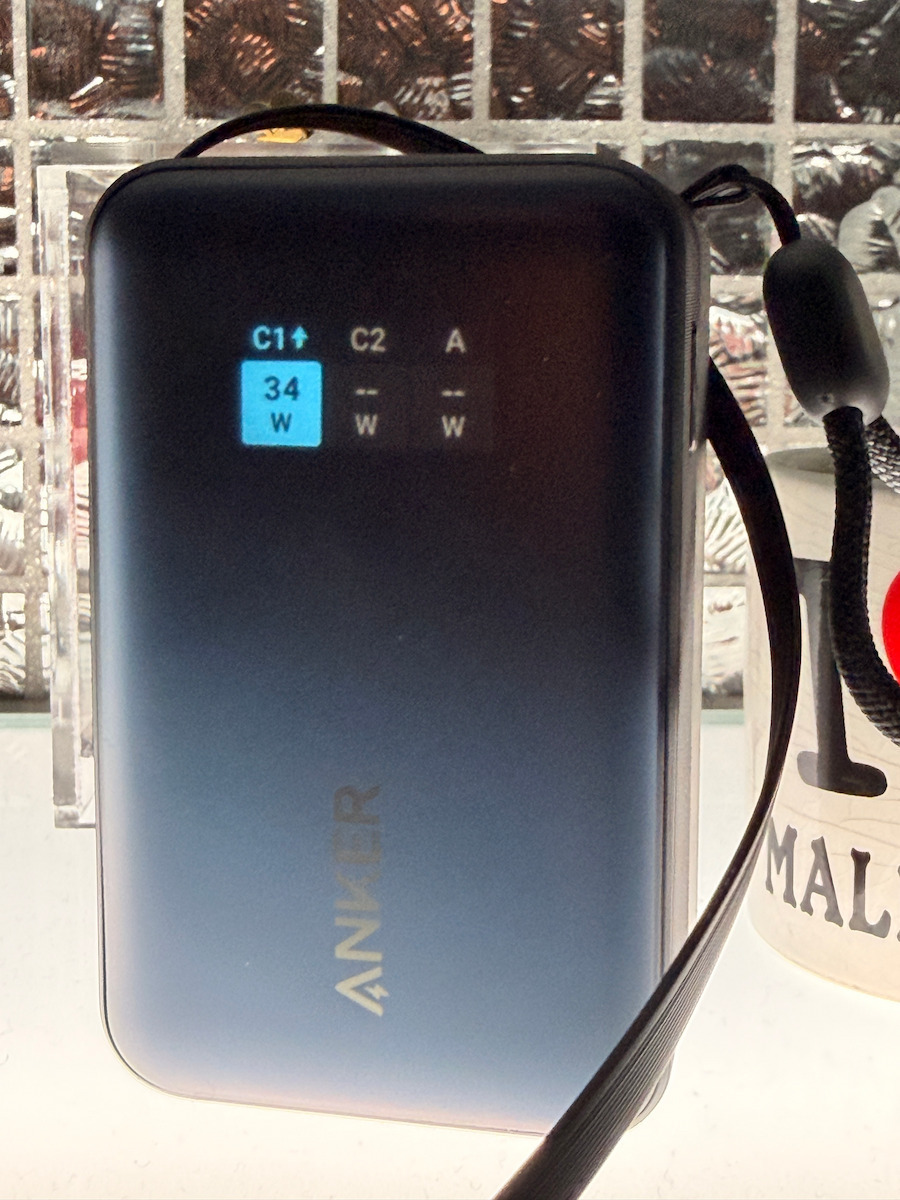 Anker Nano Power Bank 10000mAh 45W με Θύρα USB-A και Θύρα USB-C Power Delivery Μαύρο