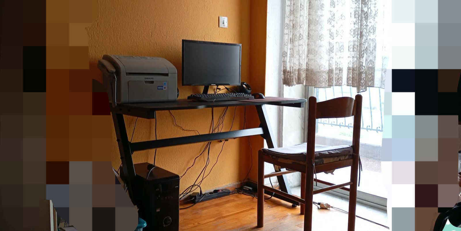 Γραφείο Gaming Ξύλινο Μαύρο με Μεταλλικά Πόδια 120x60x75εκ.