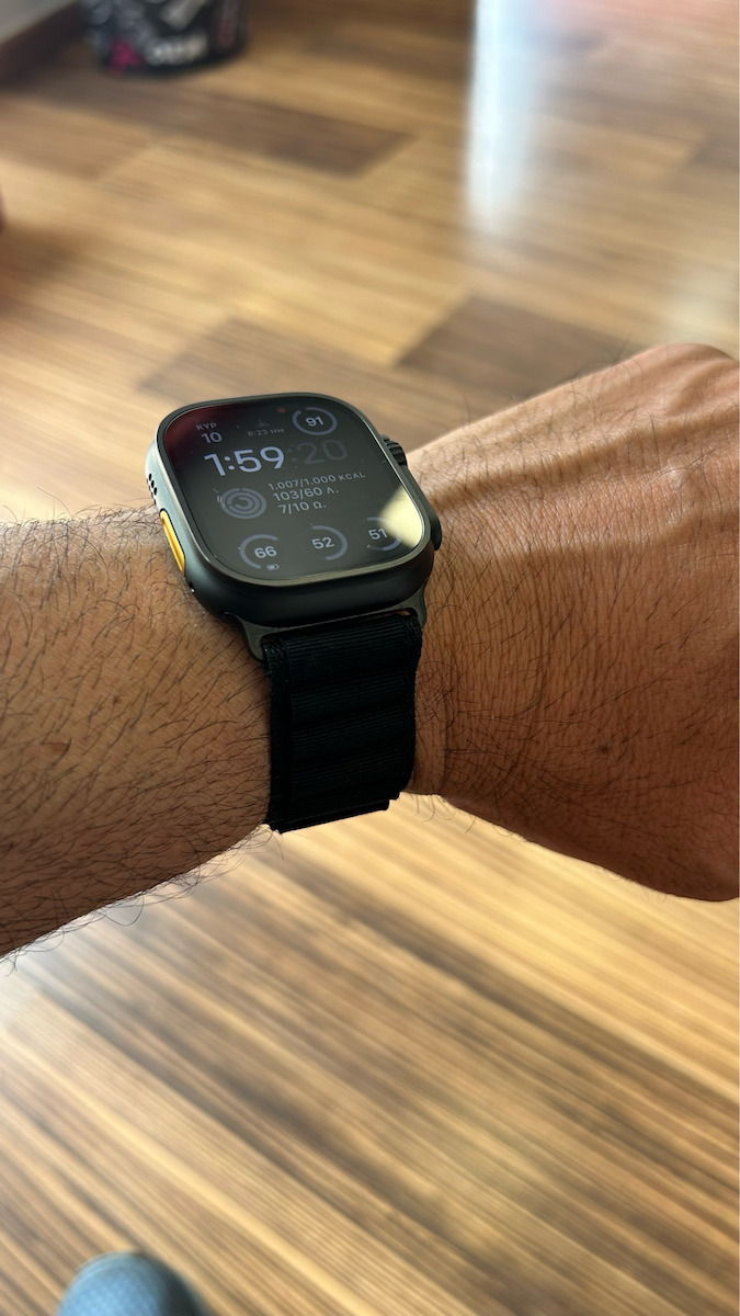 Spigen Wbf1 Strap Fabric Black Orange (Apple Watch 44/45/46/49 mm - Spigen)