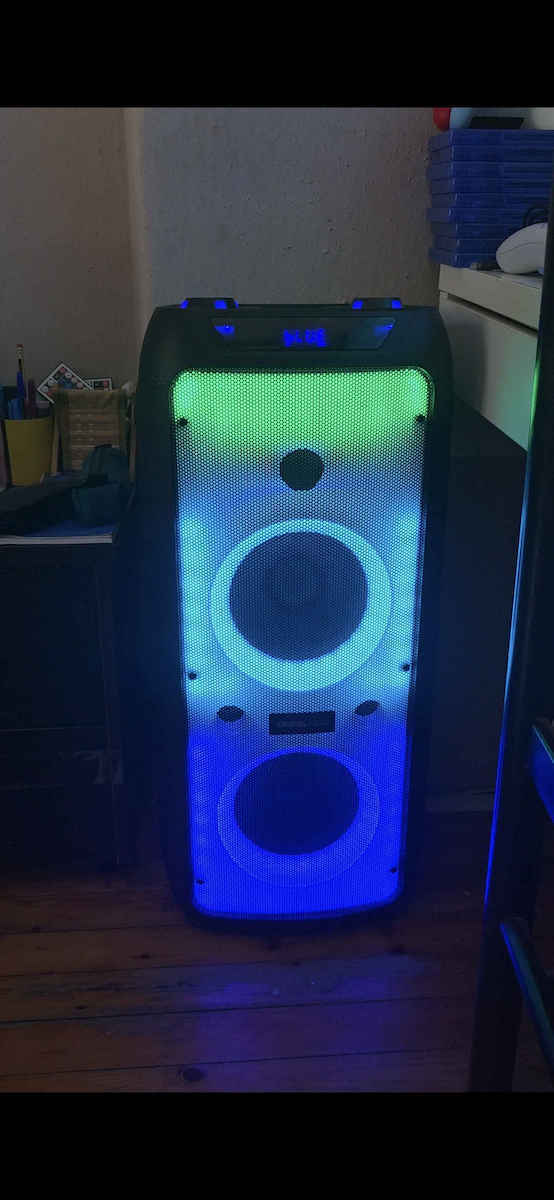 Crystal Audio Ηχείο Karaoke με Ασύρματο Μικρόφωνο και Εφέ Φωτισμού PRT-16 Μαύρο