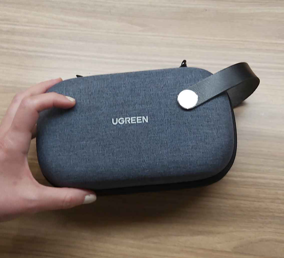 Ugreen Protective Case Hard Disk SSD Case Travel Bag 20,3 x 12,9 x 7,2 cm Gray (50903)