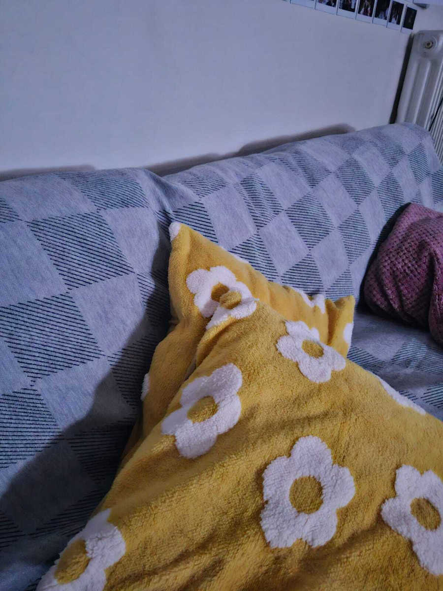 ForHome Ριχτάρι Τριθέσιου Καναπέ Chenille 180x280εκ. Γκρί