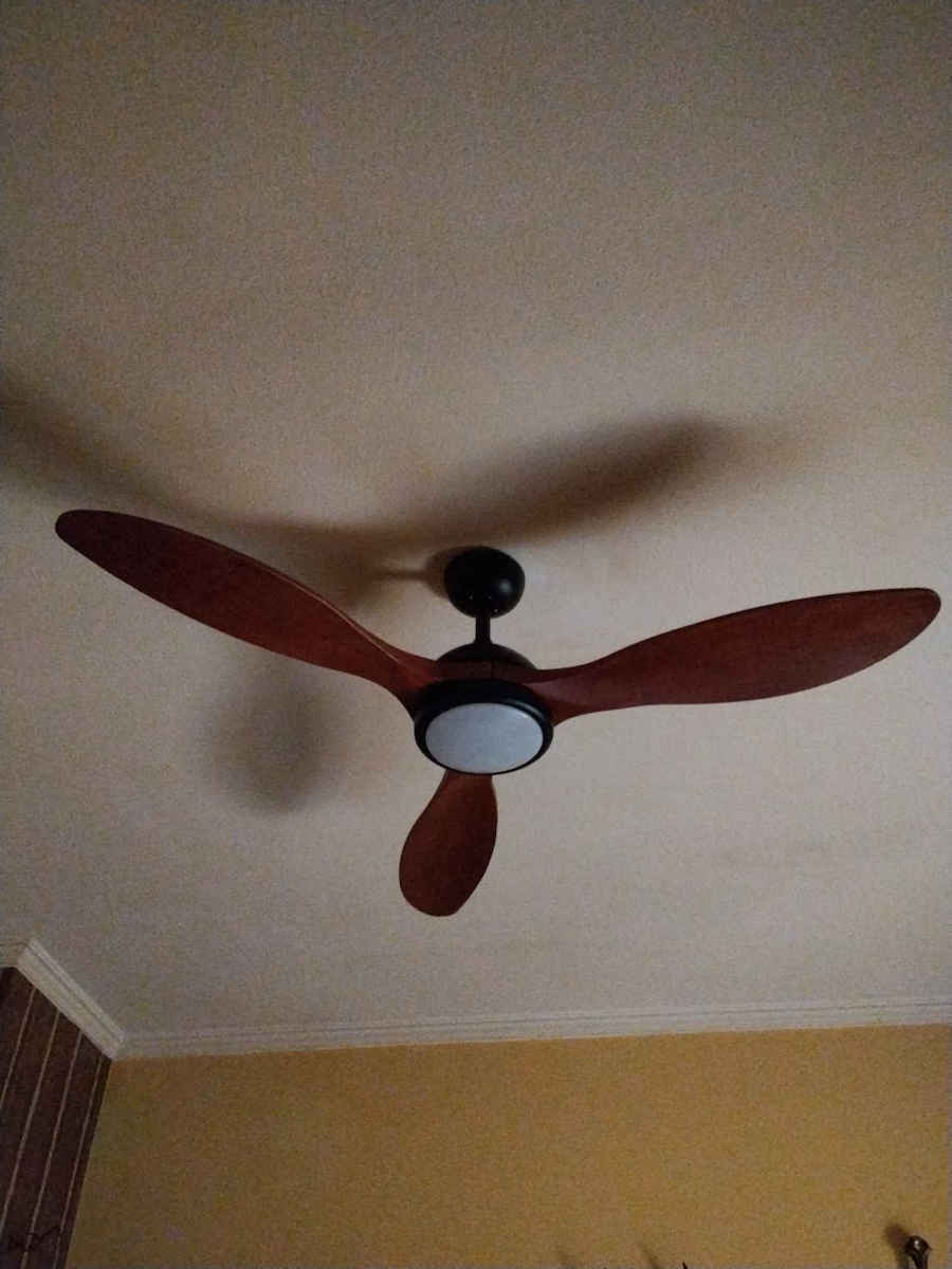 IQ Ceiling Fan 138cm with Light Satin Nickel