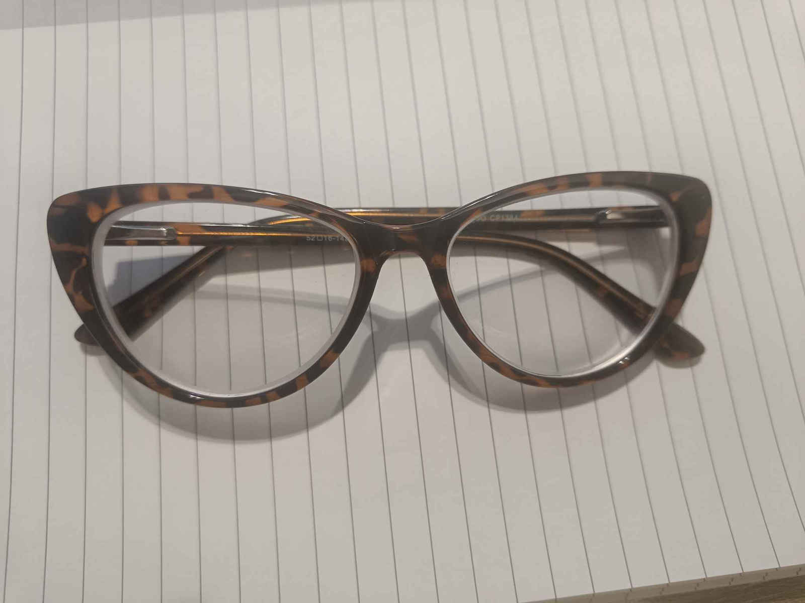 Sunoptic Plastic Eyeglass Frame Cat Eye Brown Tortoise CP138A