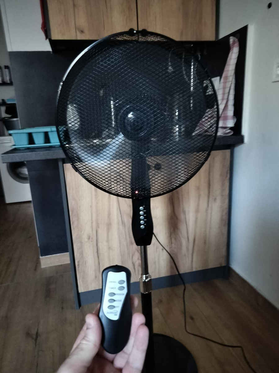 Bormann BFN6020 Ανεμιστήρας Ορθοστάτης 40W Διαμέτρου 40cm με Τηλεχειριστήριο Μαύρος