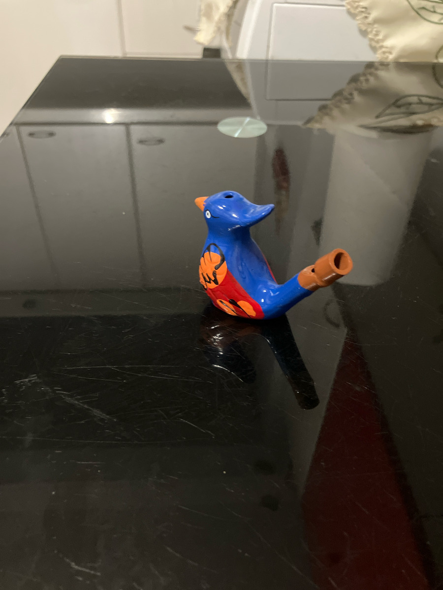 Clay Water Whistle Bird-Lalitsa