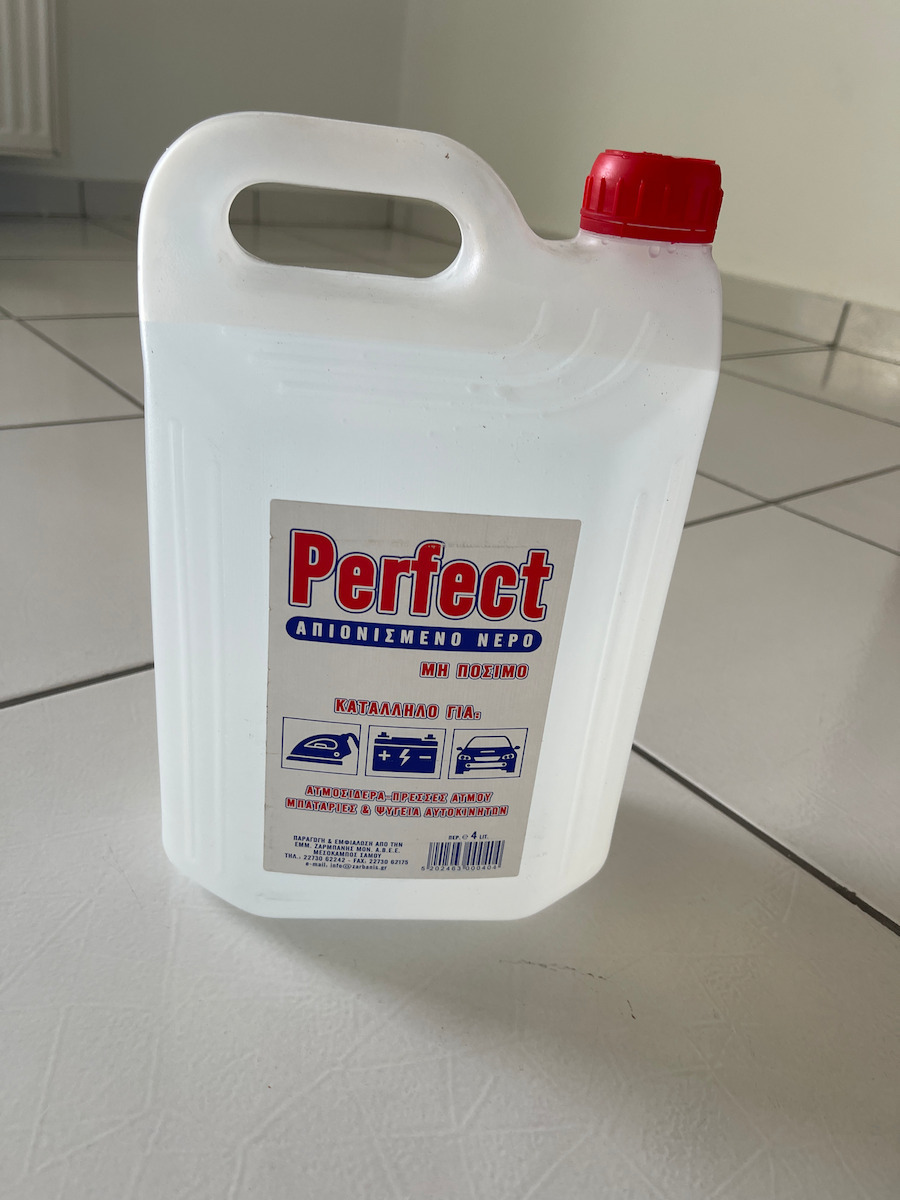 Demineralized Water Perfect Zarmpanis 4lt