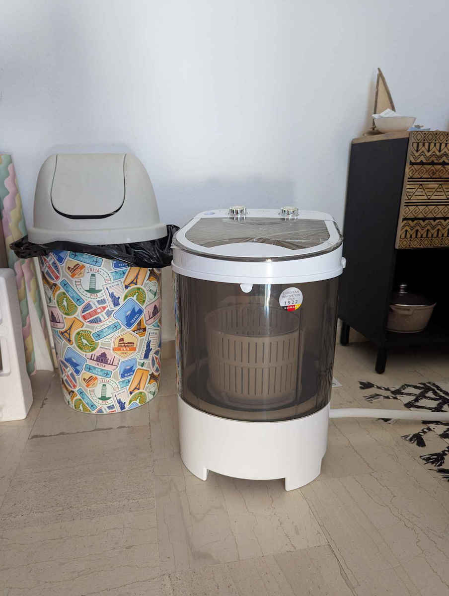 Adler Mașină de Spălat Portabilă 4kg Mini Uscător prin Centrifugare