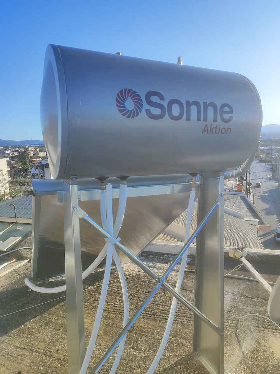 Sonne Phaethon 006-081 Слънчев бойлер 160 литра Стъкло Тройна Енергия с 2.4кв.м. Колектор