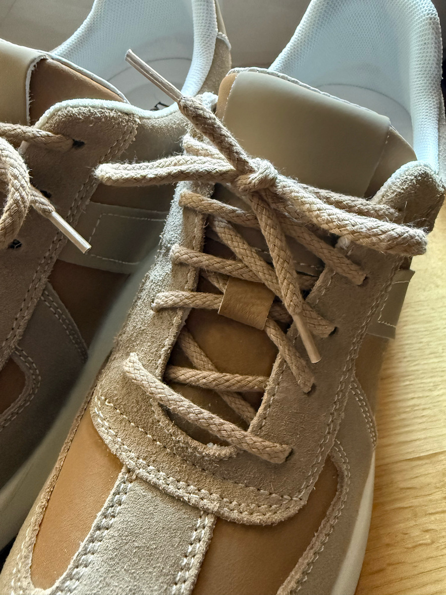 Bergal Round Cord Laces Dark Beige 90cm Thick Round Shoelaces Colour Dark Beige 90 Centimeters 100% Cotton Non-Slip